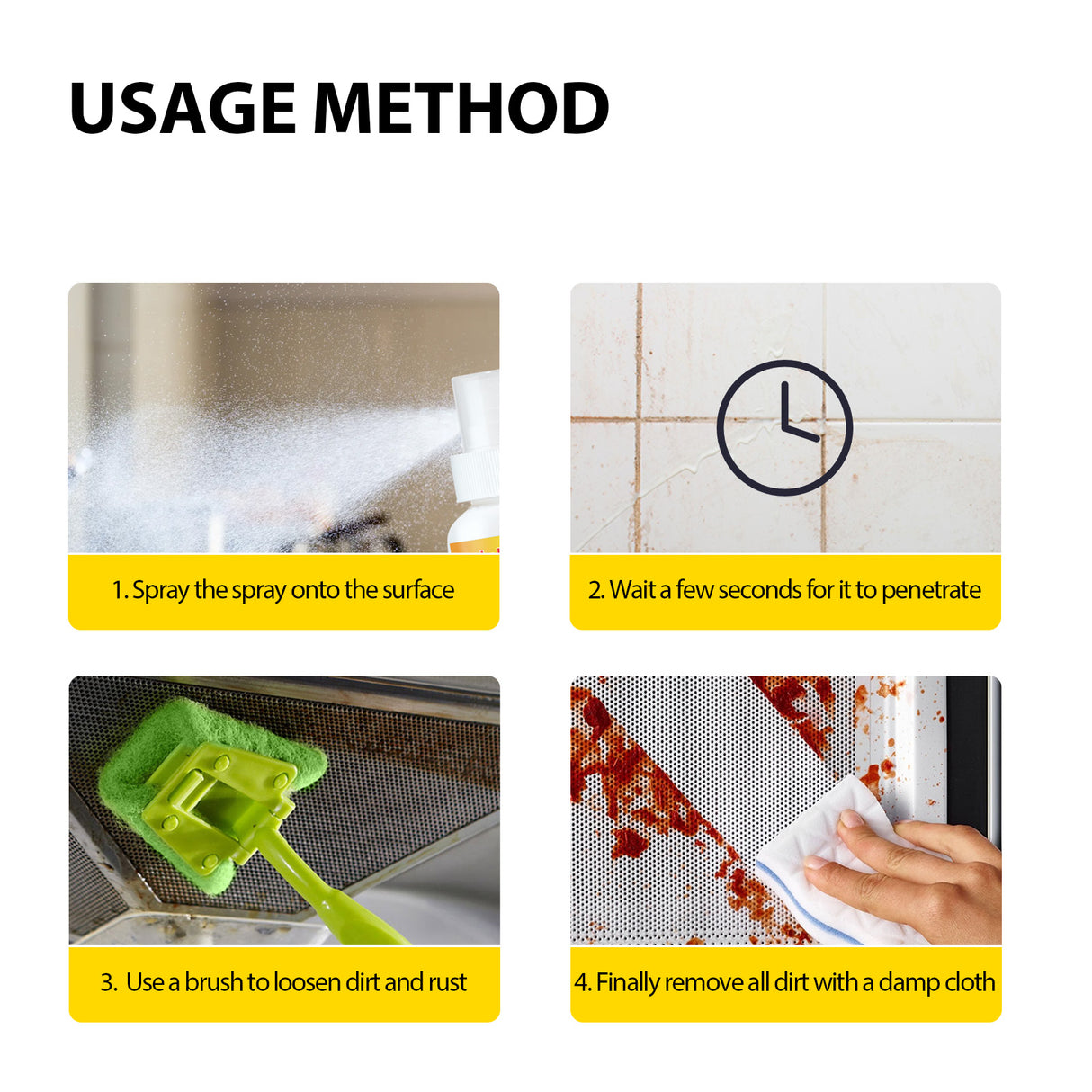 Stain & Rust Cleaner, Clean Kitchen Utensils And Pots Kitchen Hearth Oil Black Dirty Clean Lampblack Machine Oil - V.I.P Digital Presence