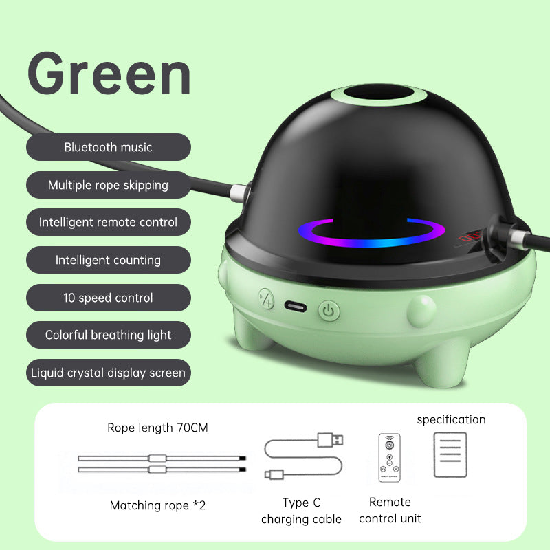 Smart Rope Skipping Machine Smart Jump Rope Machine 10-level Speed Adjustment Led Seven-color Light Wireless Music Function - V.I.P Digital Presence