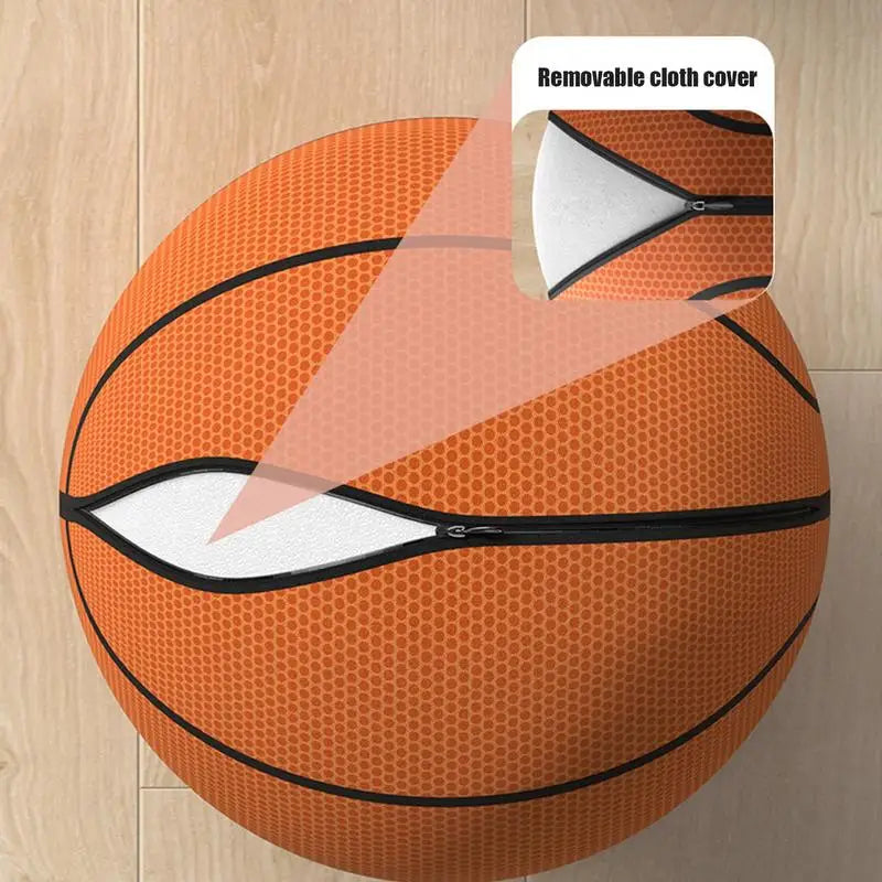 Indoor Basketball Silent 7 Inches Cloth Quiet Basketball With Zipper Silent Dribbling Training Ball Removable Cover For School - V.I.P Digital Presence