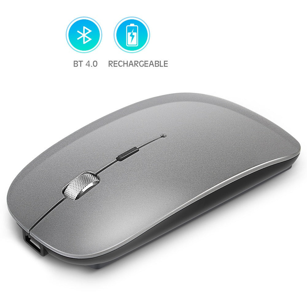 Rechargeable metal roller wireless Bluetooth mouse dual-mode mobile phone tablet wireless mouse - V.I.P Digital Presence