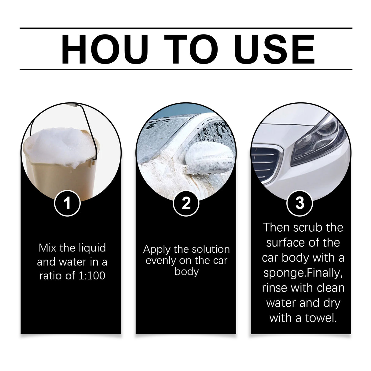 Foam Car Wash Liquid, Car Cleaning Mild Decontamination Foam Dust Refurbished Bright Cleaner - V.I.P Digital Presence