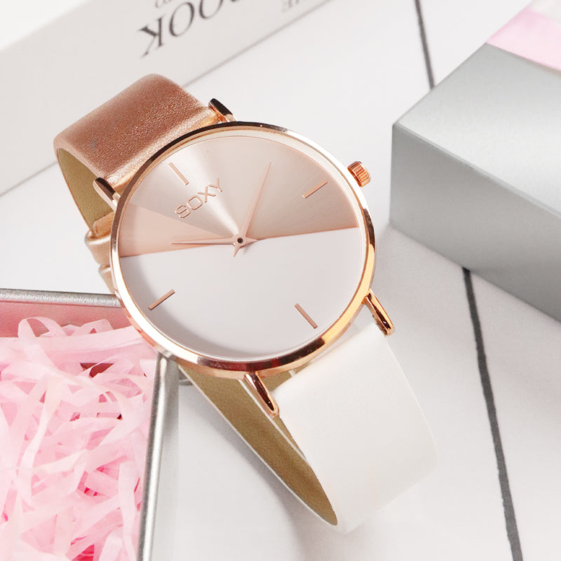 top brand women's watch leather rose gold dress female clock luxury brand design women watches simple fashion ladies watch - V.I.P Digital Presence