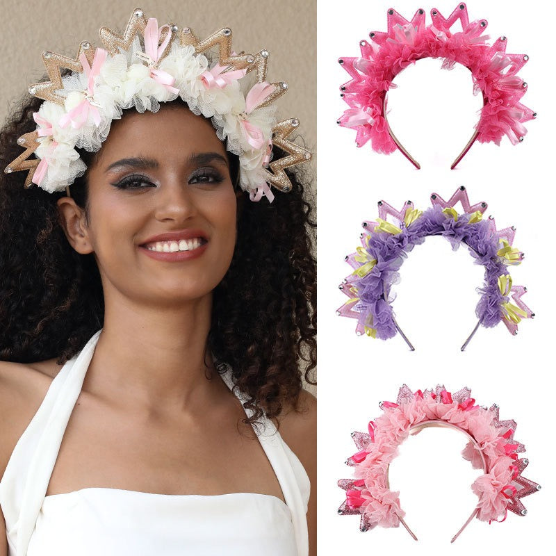 Fashion Fabric Crown Hair Hoops for Women - V.I.P Digital Presence