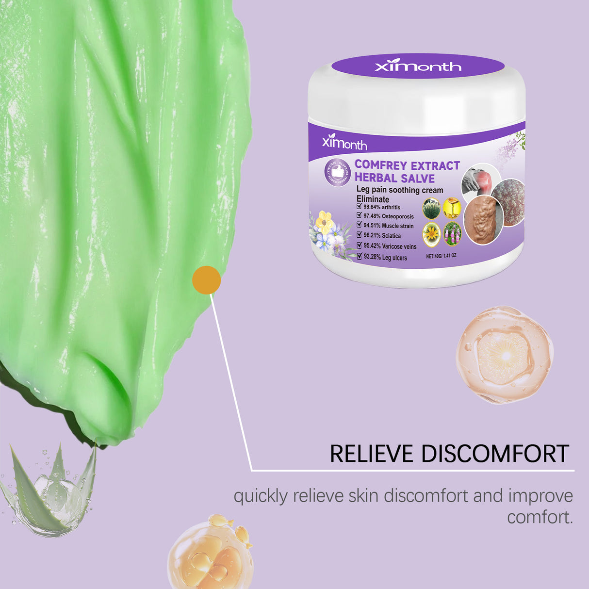 Comgrass Herbal Cream For Body Massage Treatment Herbal Essence For Soothing External Discomfort - V.I.P Digital Presence