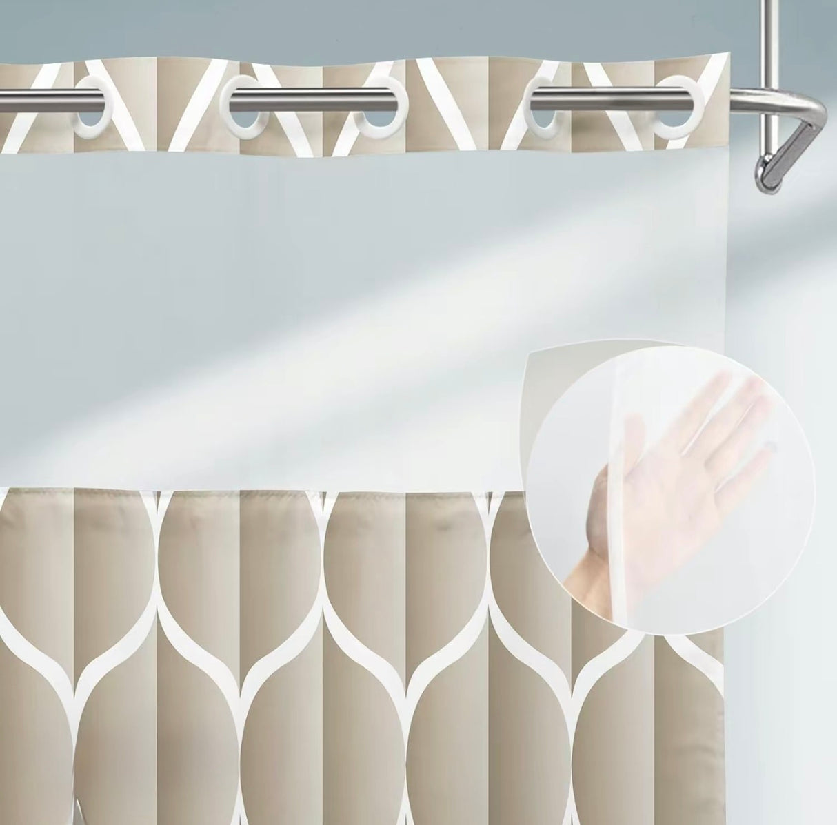 GeoWave Shower Curtain