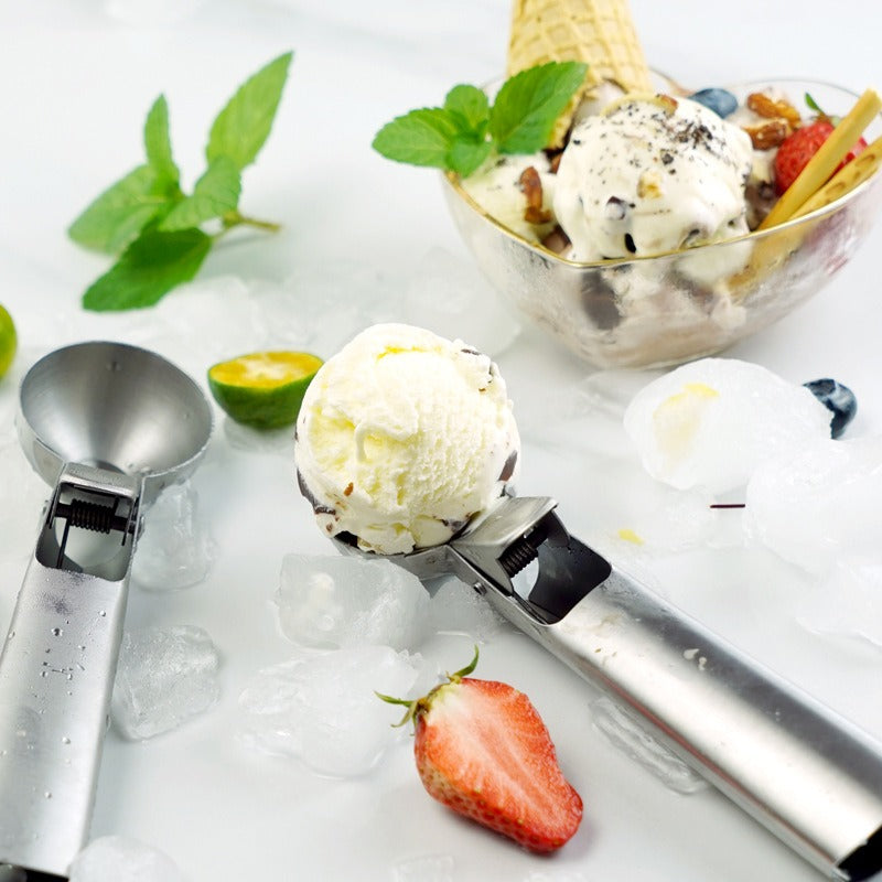 7-inch stainless steel ice cream spoon for making ice cream ice cream ball spoon with a diameter of 5CM - V.I.P Digital Presence