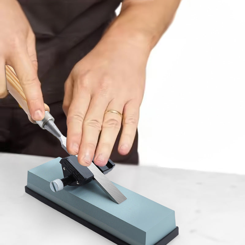 Chisel sharpening guide, knife sharpener, chisel blade, projection sharpener, template, roller, sharpening stone - V.I.P Digital Presence
