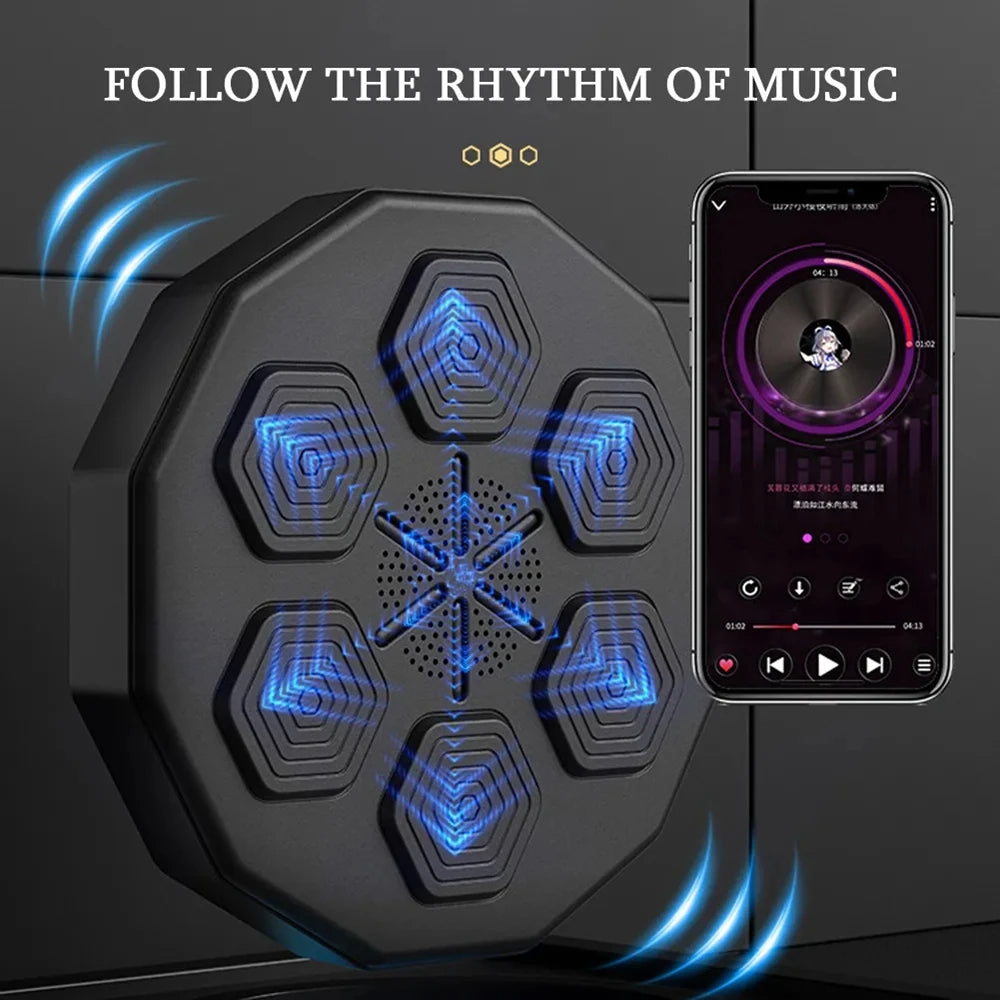 Smart Music Boxing Machine Wall Mounted Bluetooth Smart Fun Punch Boxing Trainer Wall Target Punching Pads Suitable For Home - V.I.P Digital Presence