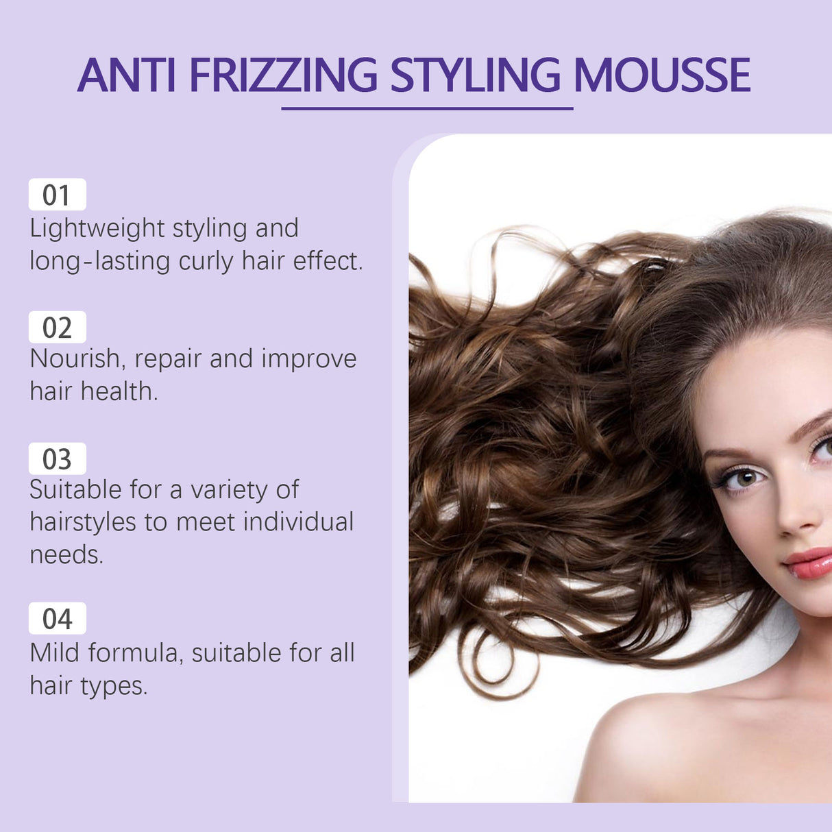 Curls Volumizing And Styling Mousse Curls Styling Shine Confident, Soft And Elastic Curling - V.I.P Digital Presence