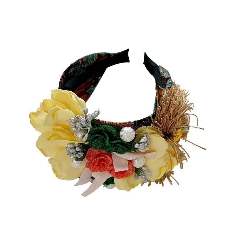 Fashionable and versatile handmade fabric flower headbands - V.I.P Digital Presence