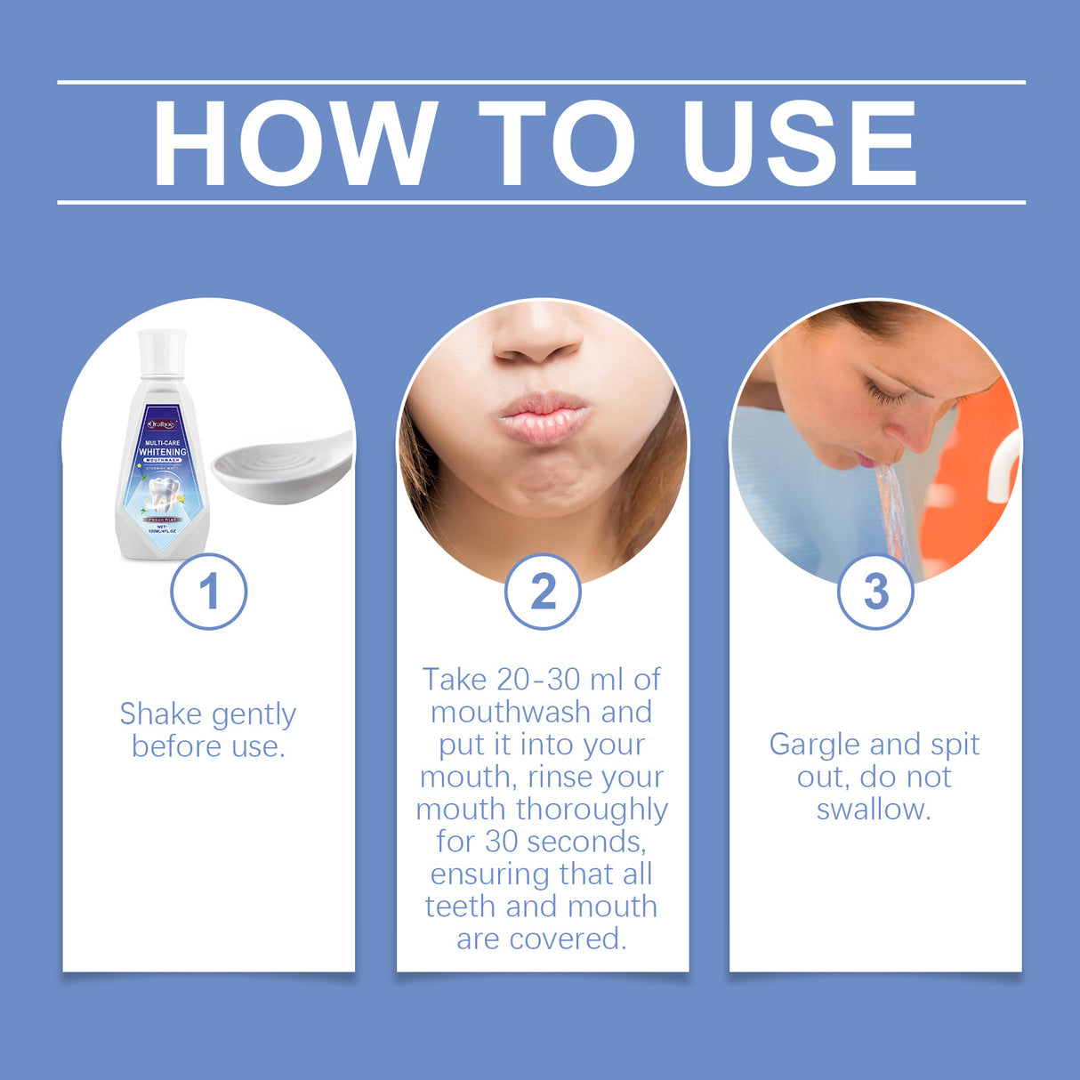 Triple Teeth Mouthwash, A Fresh Mint Daily Mild Odor Cleaning Teeth Mouthwash - V.I.P Digital Presence