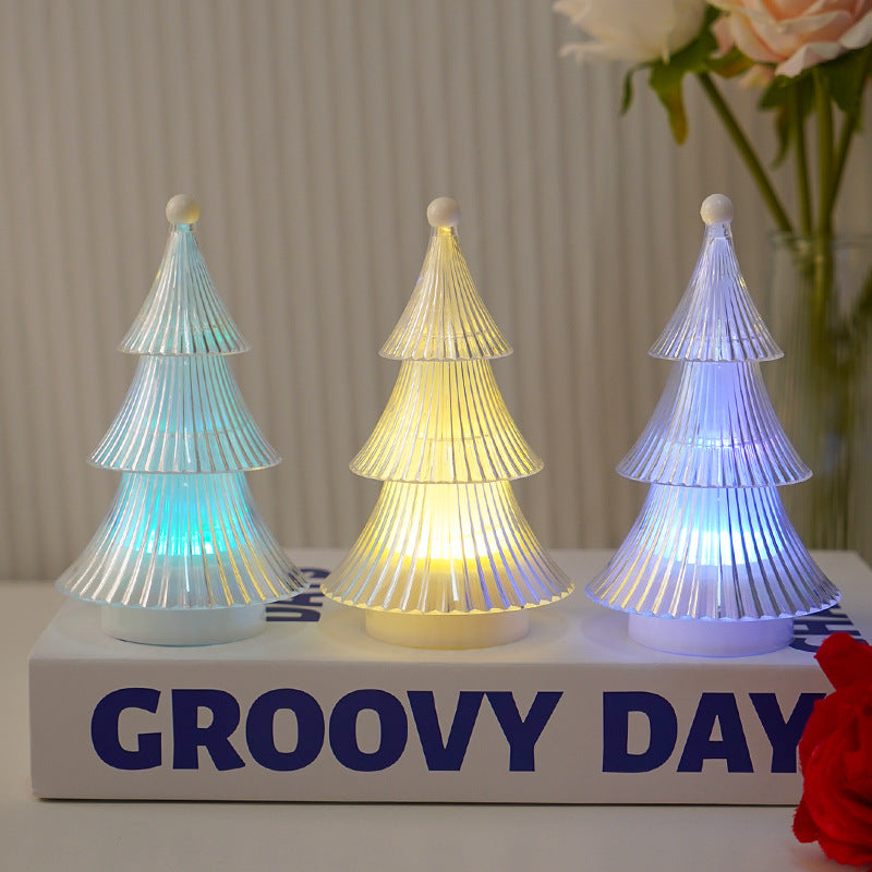 Christmas Decoration Crystal Christmas Tree Candle Light Desktop Ornament Atmosphere Small Night Light Ins Decorative Atmosphere Light - V.I.P Digital Presence