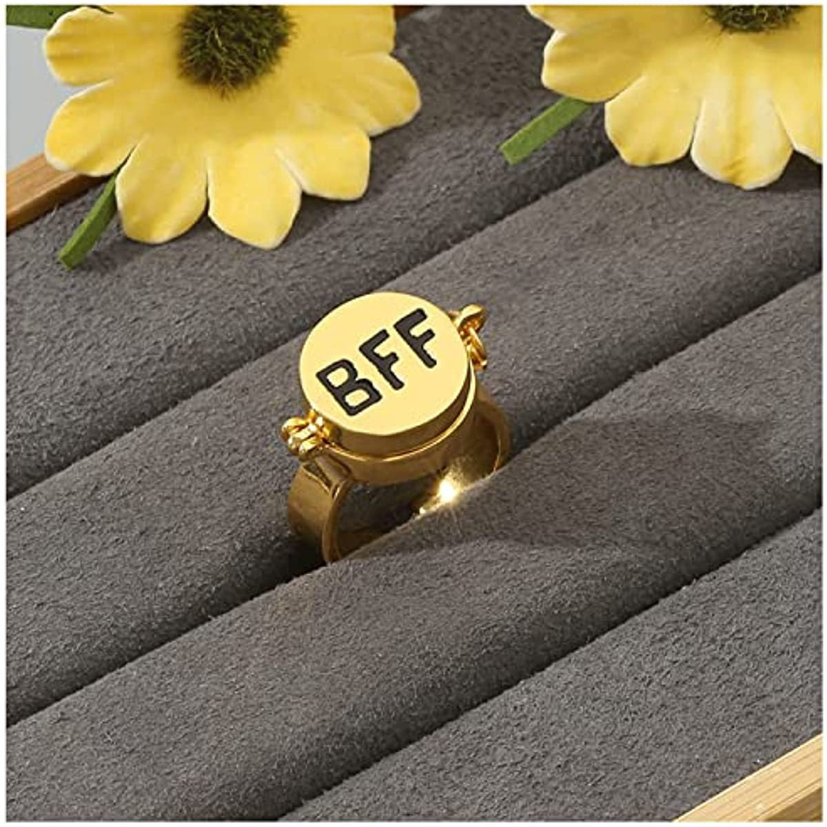 New cute SpongeBob Patrick friendship bff open ring forever best friend gift - V.I.P Digital Presence
