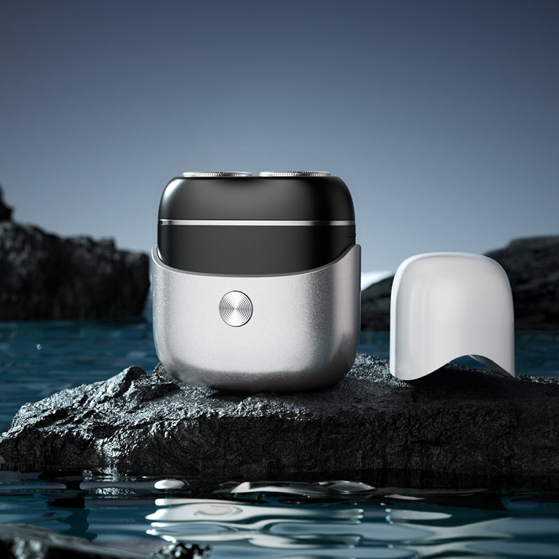 Mini electric shaver with full body water washing and dual head magnetic shaver for men portable for home use - V.I.P Digital Presence