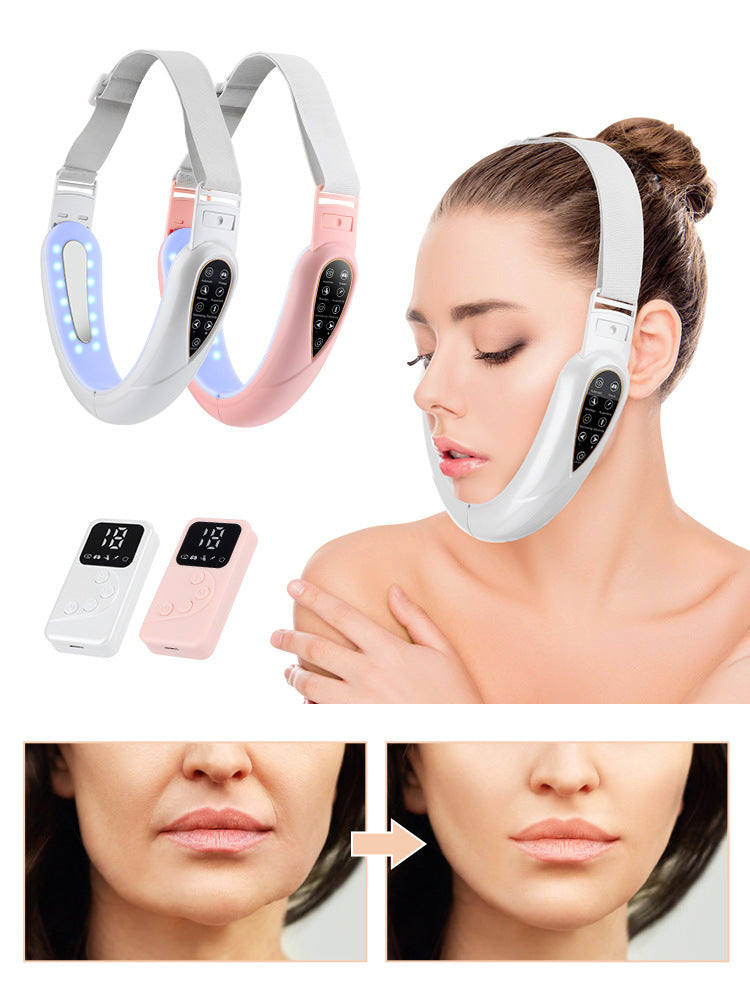Remote Control Micro Current Color Light Face Slimmer With Five Modes Patch Pulse Massager EMS Tight Lift V-Face Instrument - V.I.P Digital Presence
