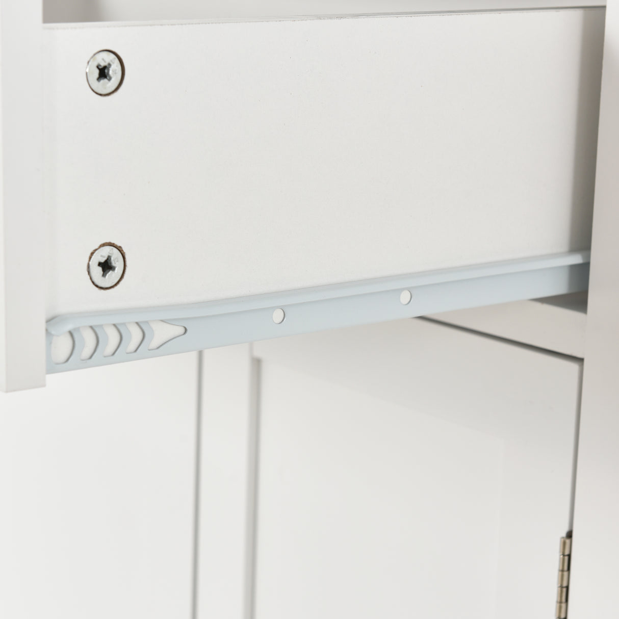 Kitchen Island Cart with Solid Wood Top and Locking Wheels 54.3 Inch Width (White)