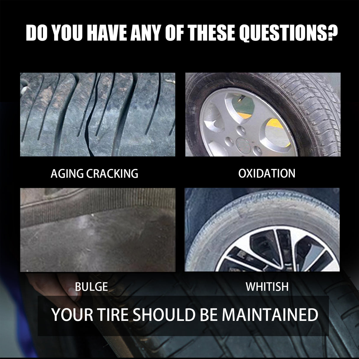 Tire Coating Agent, Automotive Tire Rim Brightening And Polishing Durable Maintenance Decontamination Cleaning Brightener - V.I.P Digital Presence