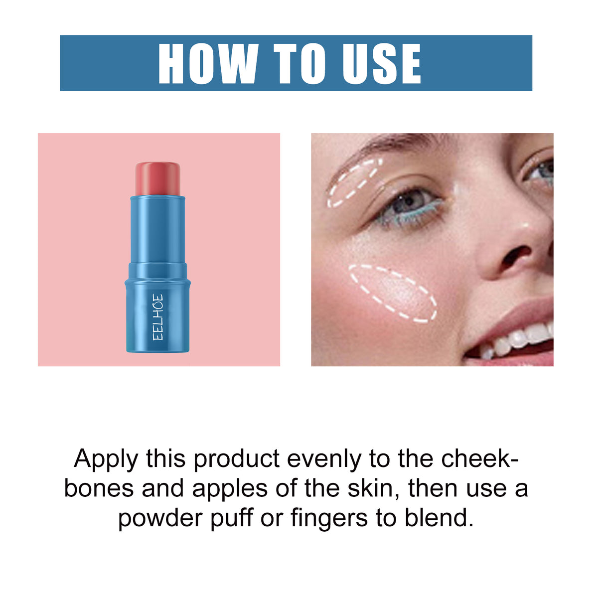 Blush Stick, Three-Dimensional Brightening Natural Waterproof Lightweight Lazy Body Contouring Cream - V.I.P Digital Presence