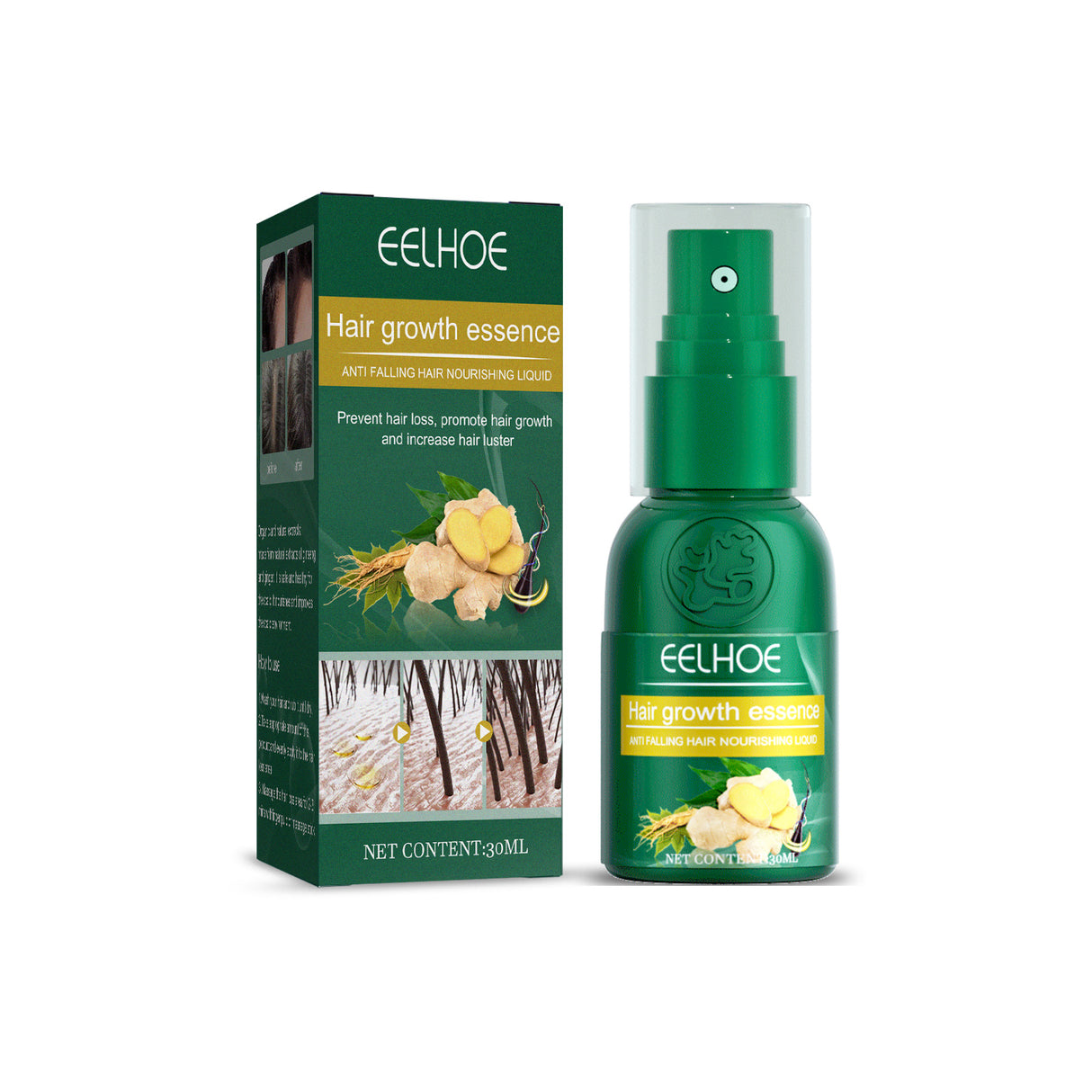 Ginger Hair Growth Spray, Nourishing And Nourishing Hair Root, Hair Care Solution To Prevent Scalp Loss - V.I.P Digital Presence