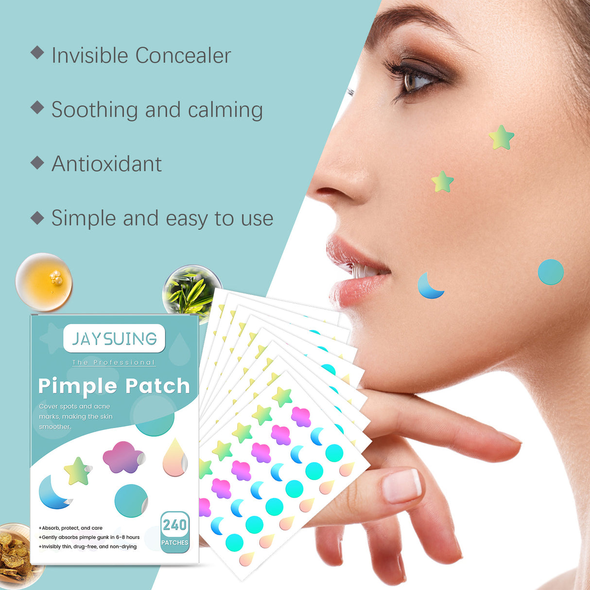 Color Hidden Pimples Cover Acne Pimples Facial Care Invisible Pimples