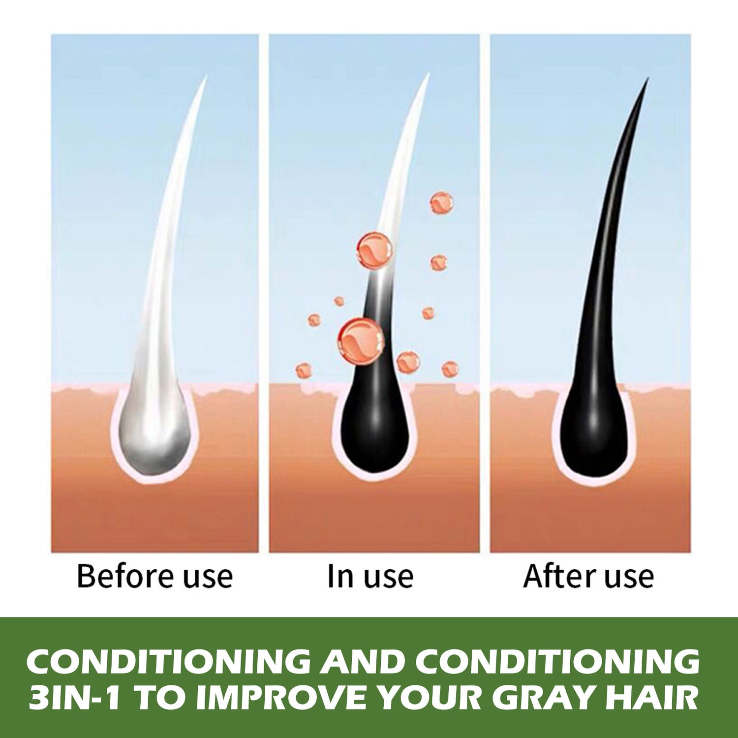 Plant Bubble Hair Natural Black Hair Dark Hair Hair Care Easy Color Lasting Mild Not Irritating - V.I.P Digital Presence