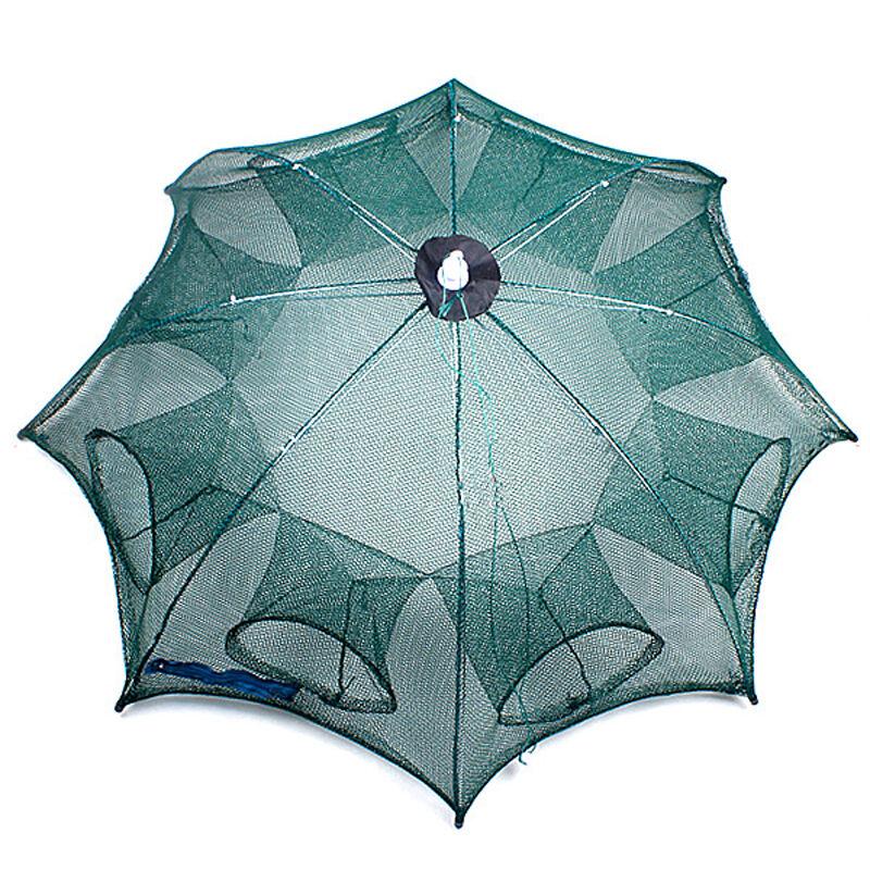 8 Holes Crayfish Automatic Folding Fishing Net Shrimp Cage - V.I.P Digital Presence