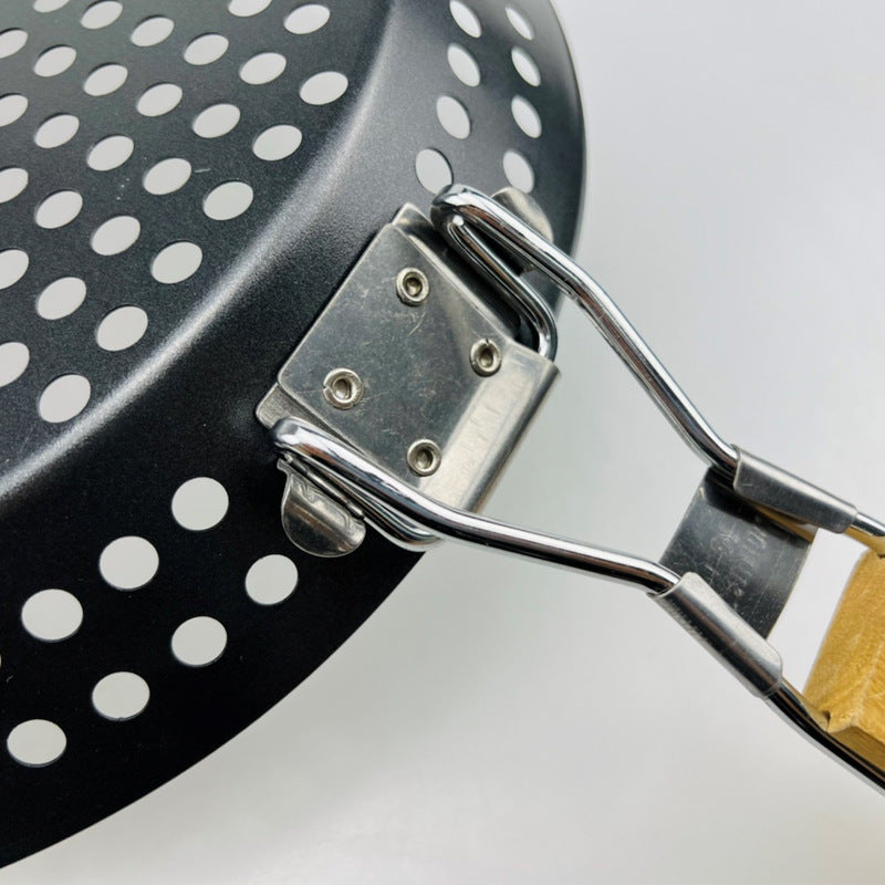 Camping Vegetables Pancake Folding BBQ Barbecue Plate Circular Non stick BBQ Barbecue Basket - V.I.P Digital Presence