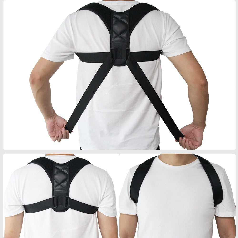 Adjustable Back Posture Corrector Clavicle Spine Back Shoulder Lumbar Brace Support Belt Posture Correction Prevents Slouching - V.I.P Digital Presence