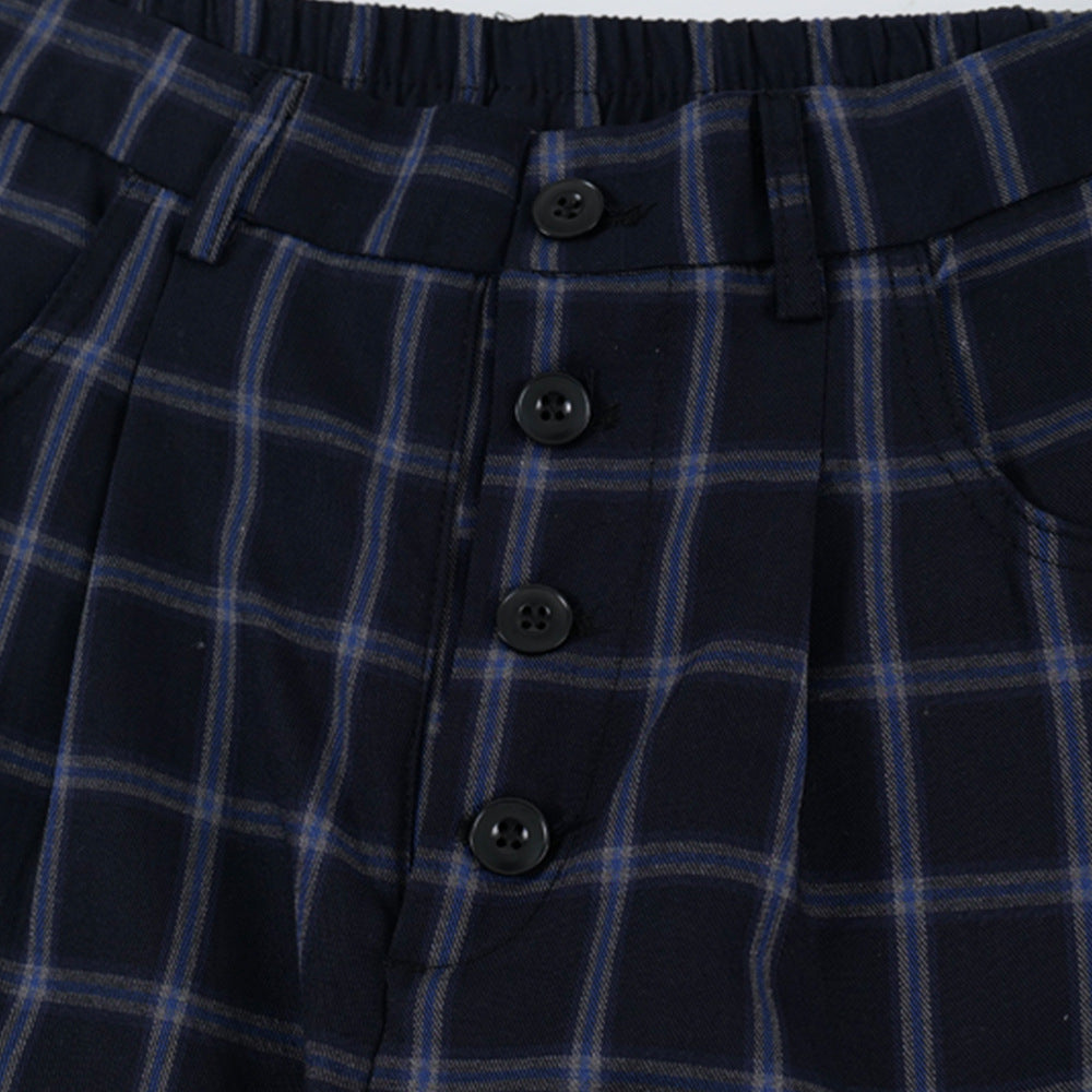 Street Trend Retro Plaid Casual Pants Men's Sportswear High Street Vibe Loose Plaid Wide Leg Straight Trousers - V.I.P Digital Presence