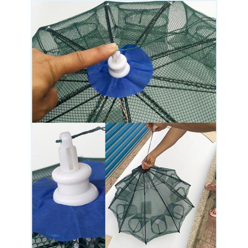 20 Holes Crayfish Cast Folding Fishing Nets