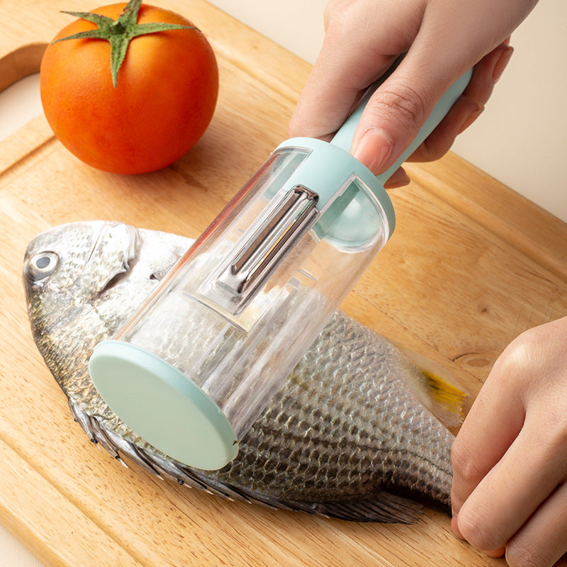 Multifunctional Peeler With Storage Box The Ultimate Solution For Peeling Vegetables, Fruits, And Scaling Fish - V.I.P Digital Presence