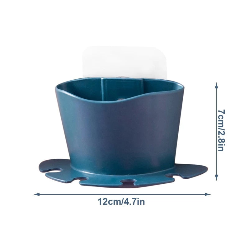 Toothbrush Holder Non-perforated Paste Tooth Holder Razor Bathroom Wall-mounted Brushing And Washing Face Multifunctional Rack - V.I.P Digital Presence