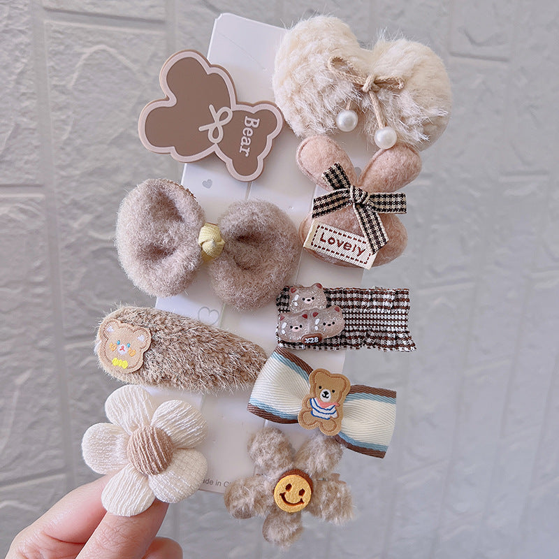 Autumn And Winter New Hair Accessories Hair Clip Girls Headdress Cute Plush Hair Side Clip - V.I.P Digital Presence