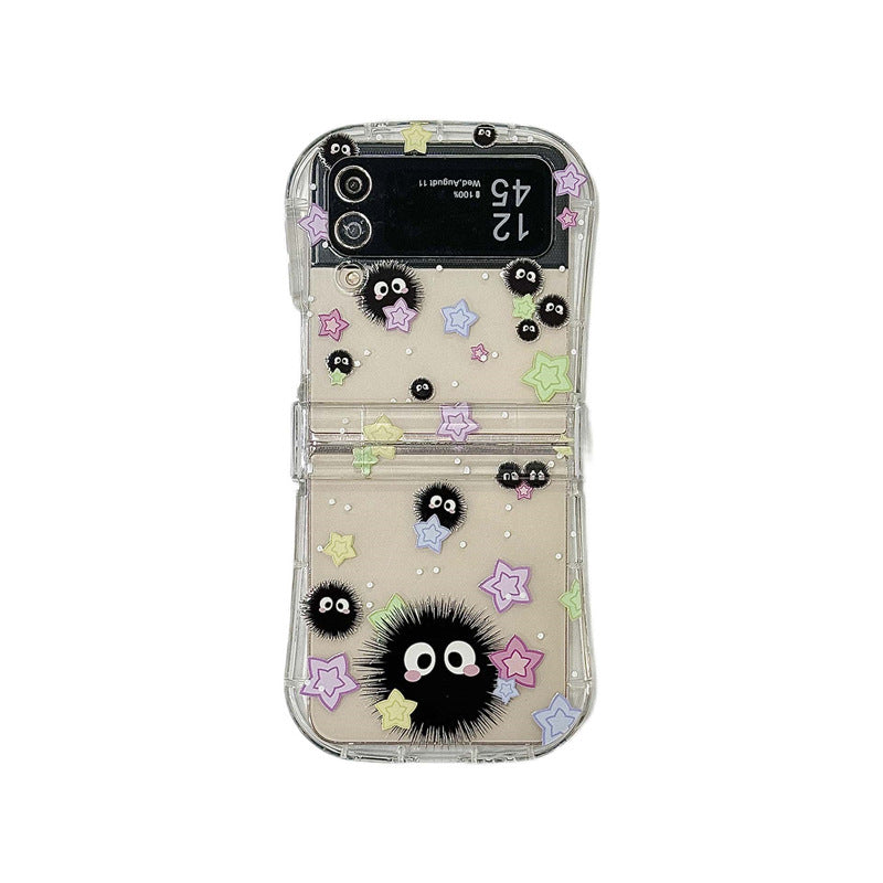 Cute Coal Ball Slim Waist Foldable Phone Case for Samsung Galaxy Z Flip 4/5/6/7 - V.I.P Digital Presence