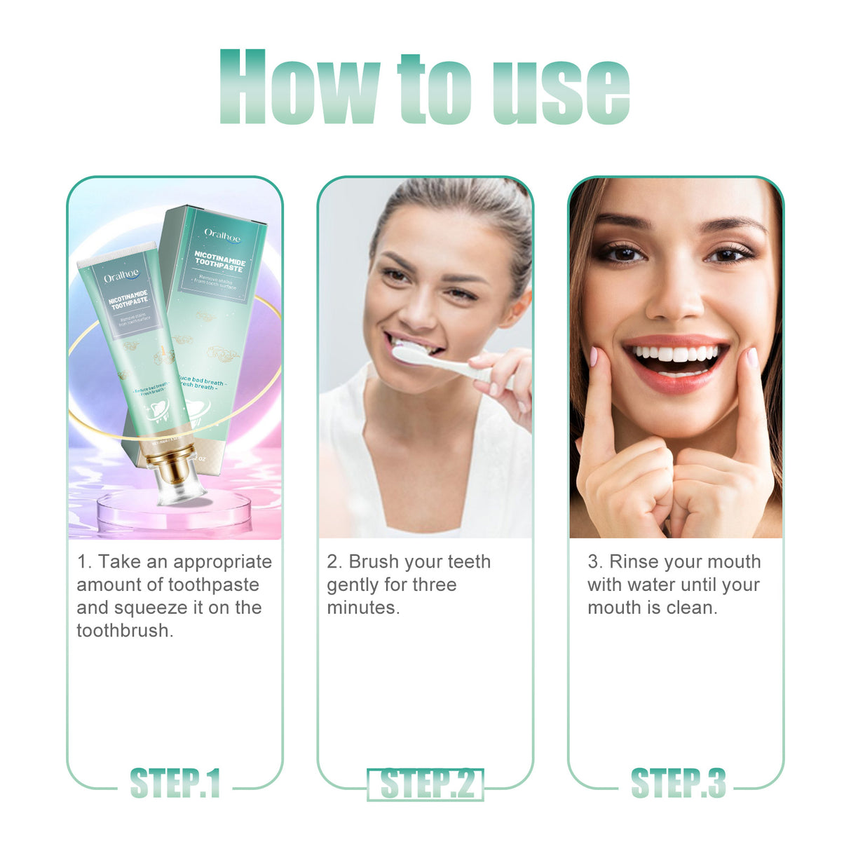 Nicotinamide Toothpaste, Whitening Teeth Clean Tartar Yellow Teeth Fresh Breath Care For Oral Toothpaste - V.I.P Digital Presence