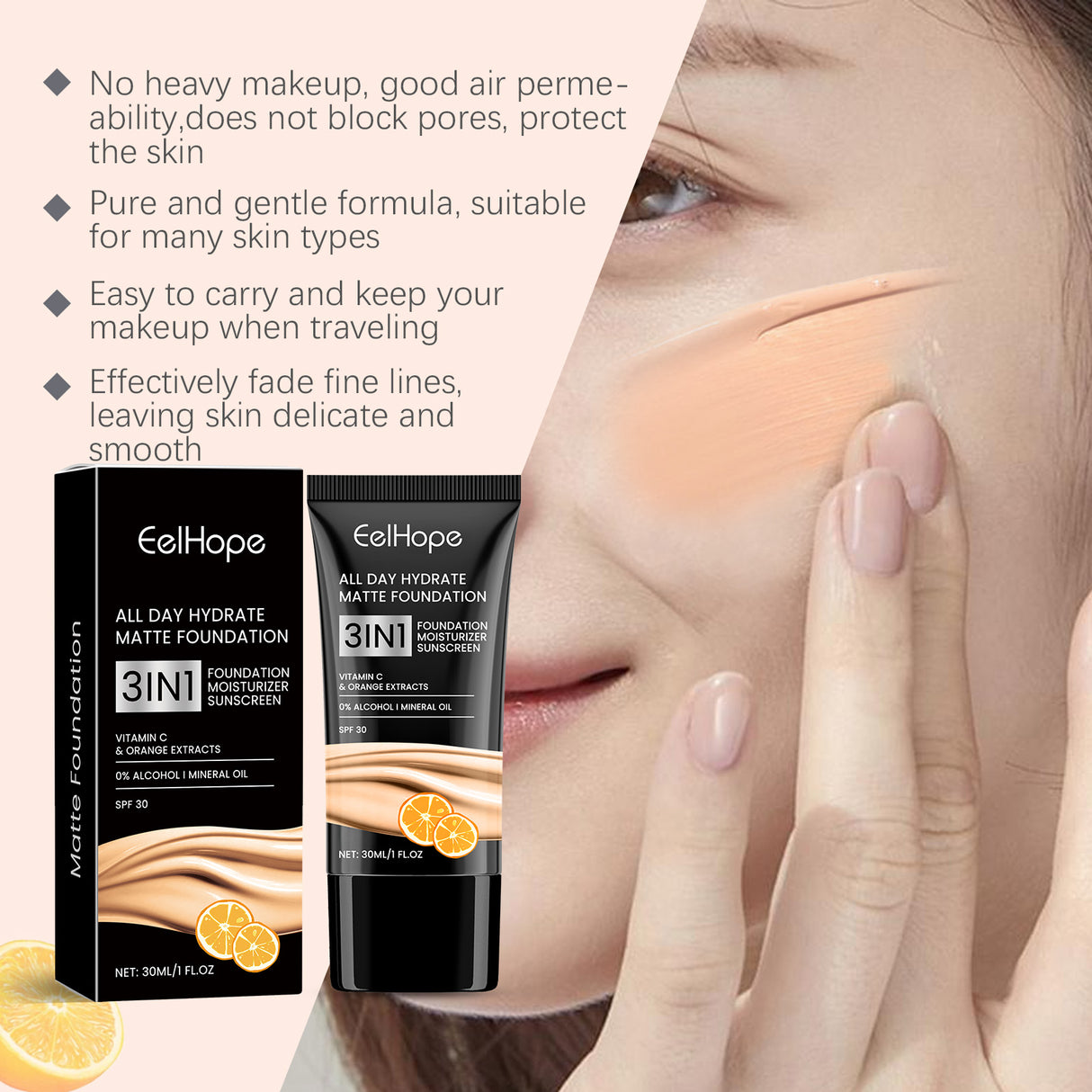 Moisturizing Matte Foundation Natural Lightweight Brightening Facial Skin Care Moisturizing Foundation Without Removing Makeup - V.I.P Digital Presence