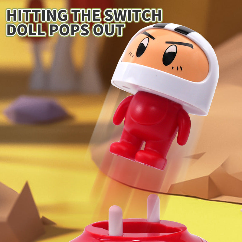 Children's cartoon mini remote control bumper car two player battle drifting catapult kart boy toy