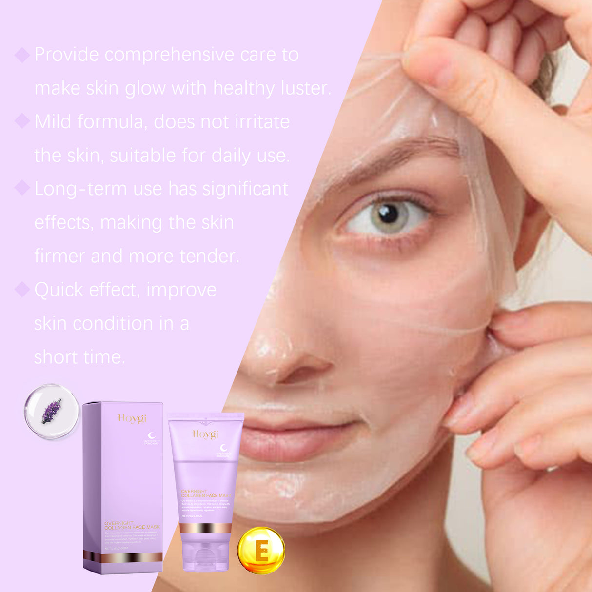 Collagen Tear Mask Moisturizes And Moisturizes Skin Daily Facial Care For Delicate Skin