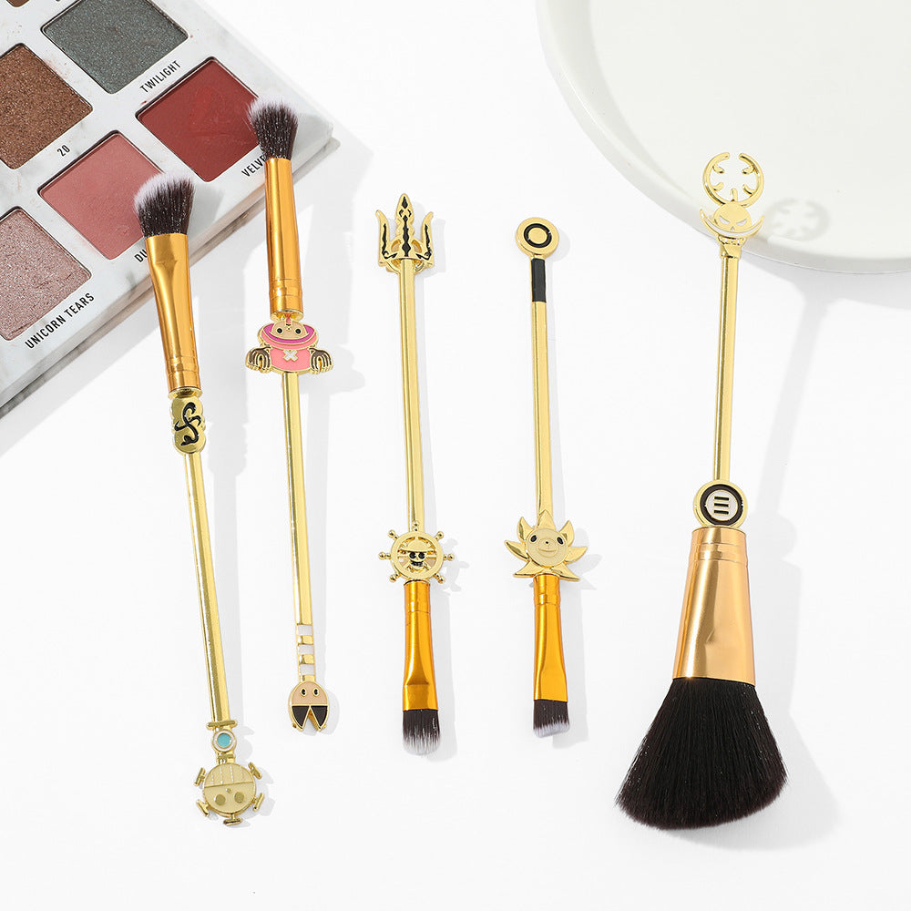One Piece Anime Surrounding Luffy Chopper Skull Cool Loose Powder Brush Eye Shadow Brush Makeup Brush Tool Set - V.I.P Digital Presence
