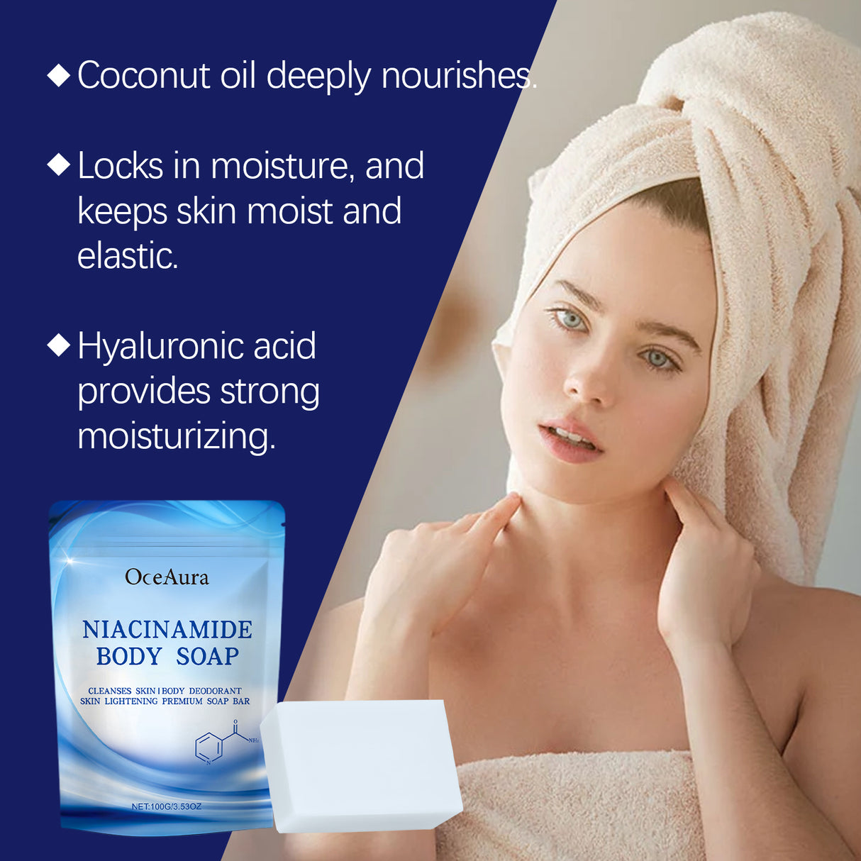 Niacinamide Soap Gently Cleans And Moisturizes Skin, Brightening, Silky, And Refreshing Body Soap - V.I.P Digital Presence