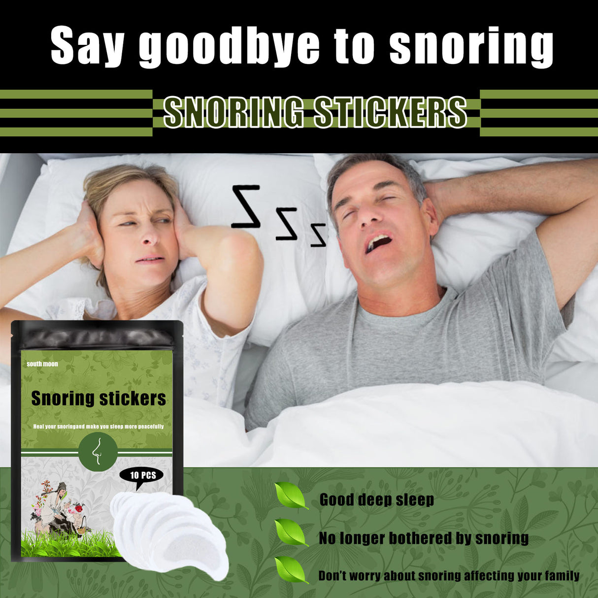 Anti-Snoring Patch, Anti-Snoring Breathing And Sleep Talk Sleep Care Patch - V.I.P Digital Presence