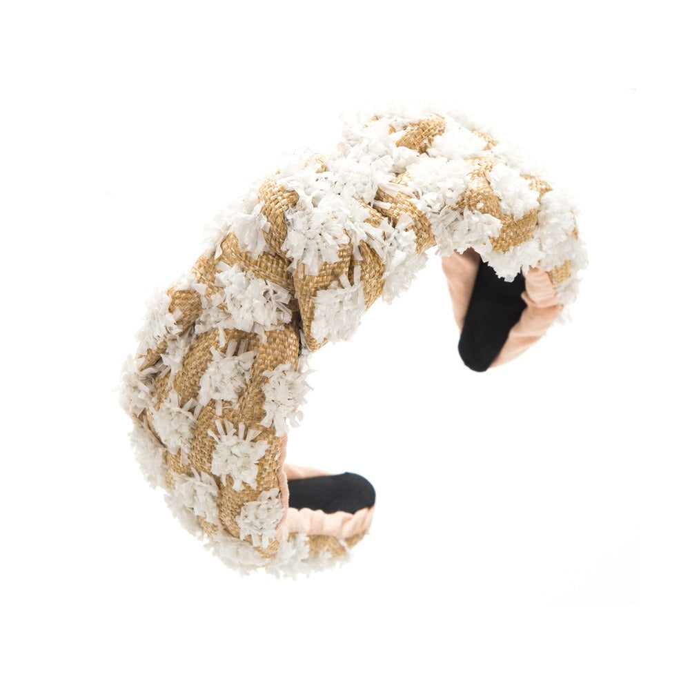 Weaving candy colored flower headband with simple knotting and wide edge headband - V.I.P Digital Presence