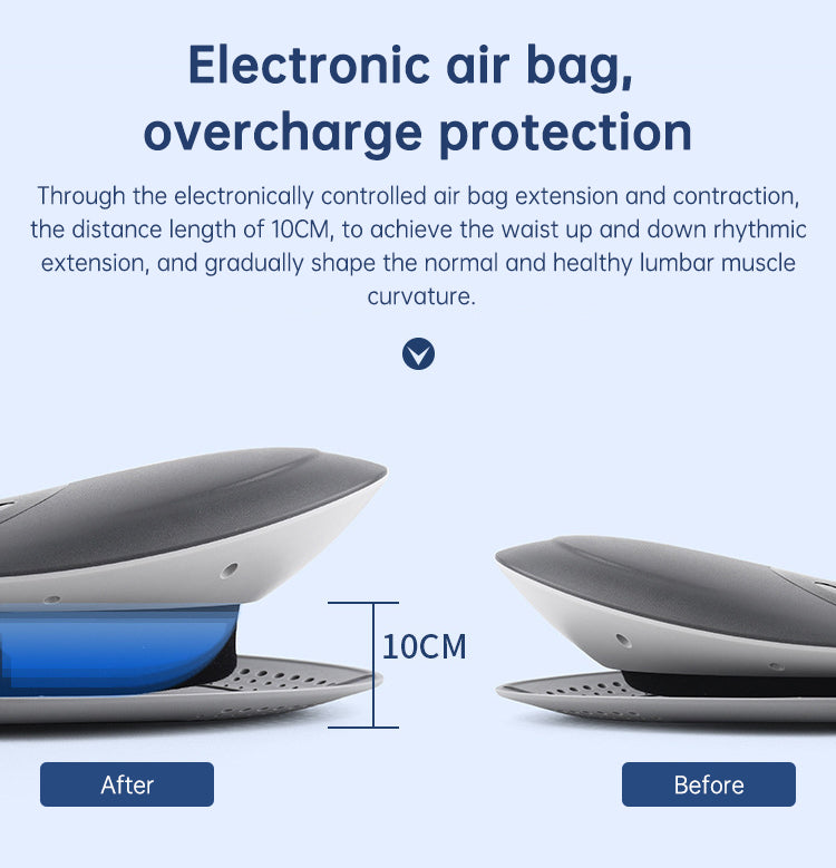 Waist Massager Lumbar Traction Inflatable Hot Compress Back Cervical Stretcher Massage Air Pressure Reduce Relief Pain - V.I.P Digital Presence