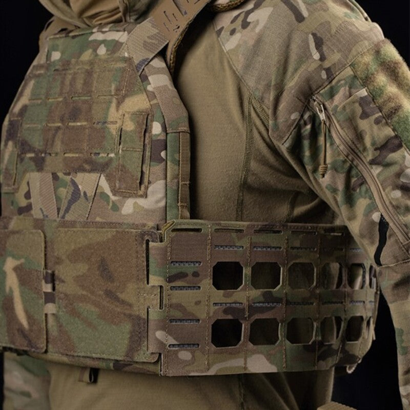 KZ Hunting Vest - Plate Carrier in Low Profile MOLLE, Quick Release, K Zero Style with Belt for Airsoft. - V.I.P Digital Presence