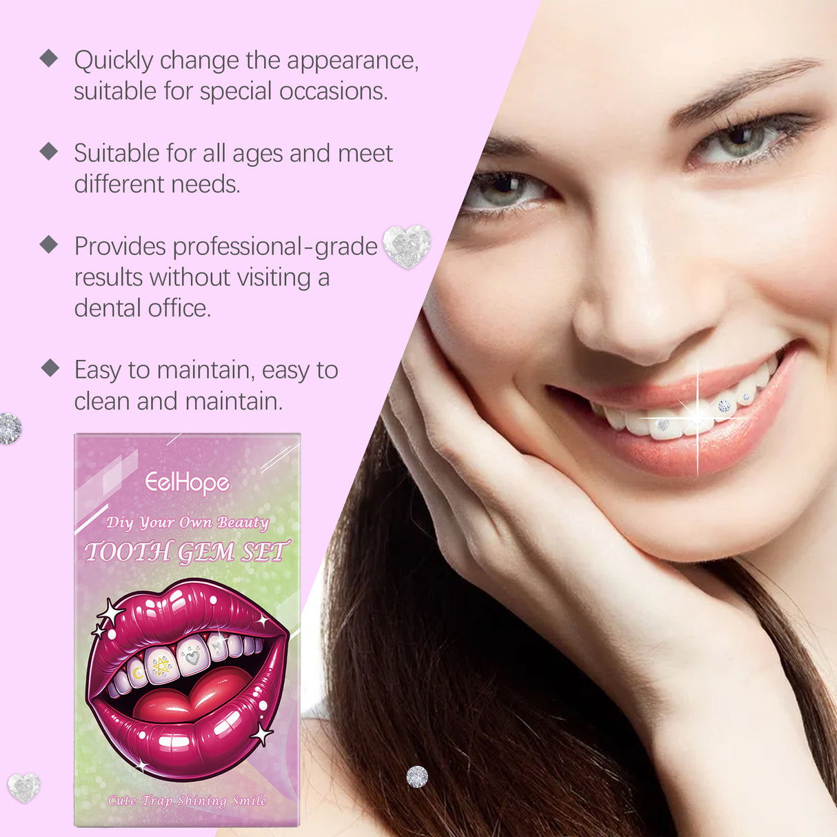 Fashion Teeth Set Diy Fashion Teeth Set Dental Beauty Decoration Drill Combination Personality - V.I.P Digital Presence