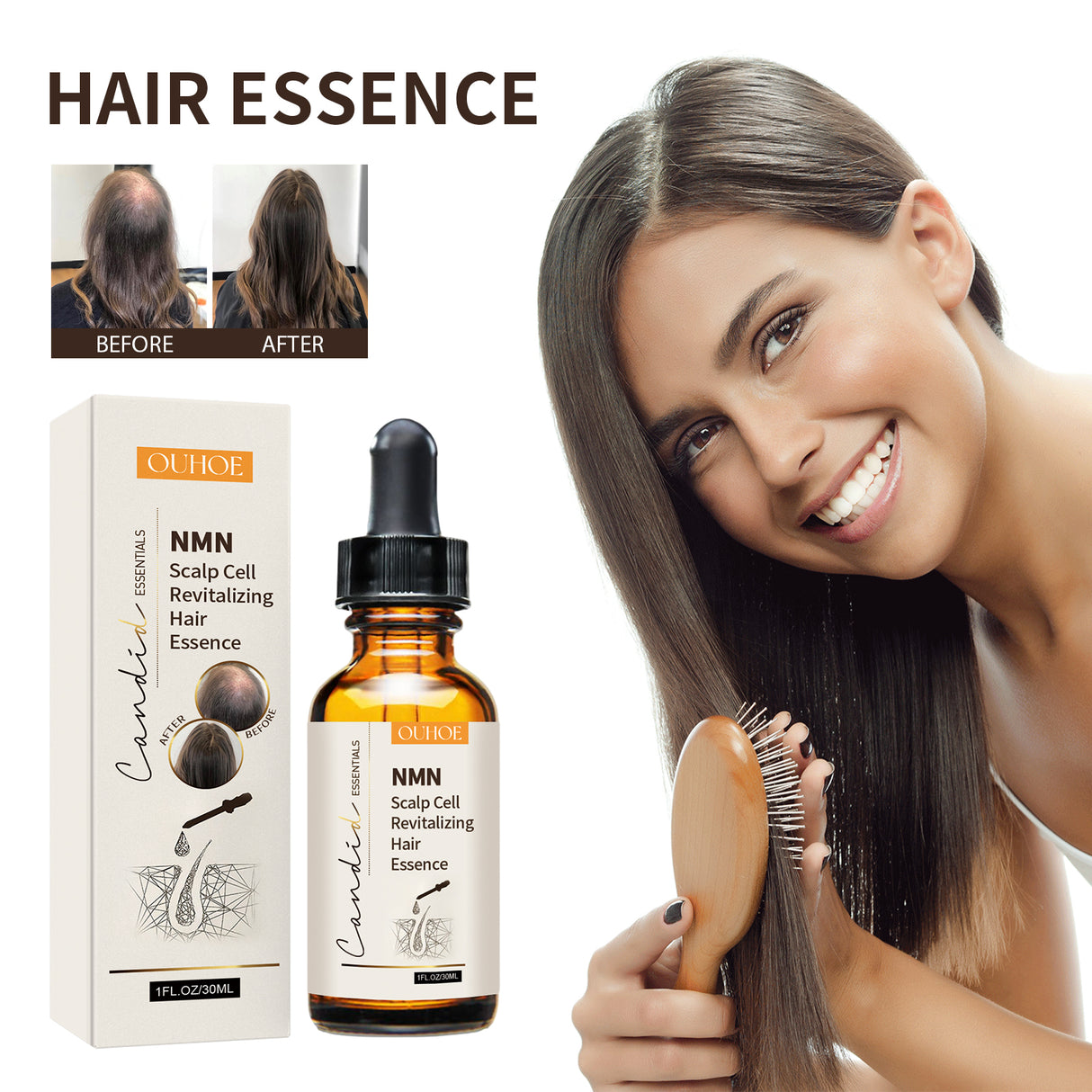 NMN Scalp Cell Revitalizing Hair Essence, Hair Care Strengthen And Strengthen Hair Repair Hair Root Thickening Hair Moisturizing Essence - V.I.P Digital Presence