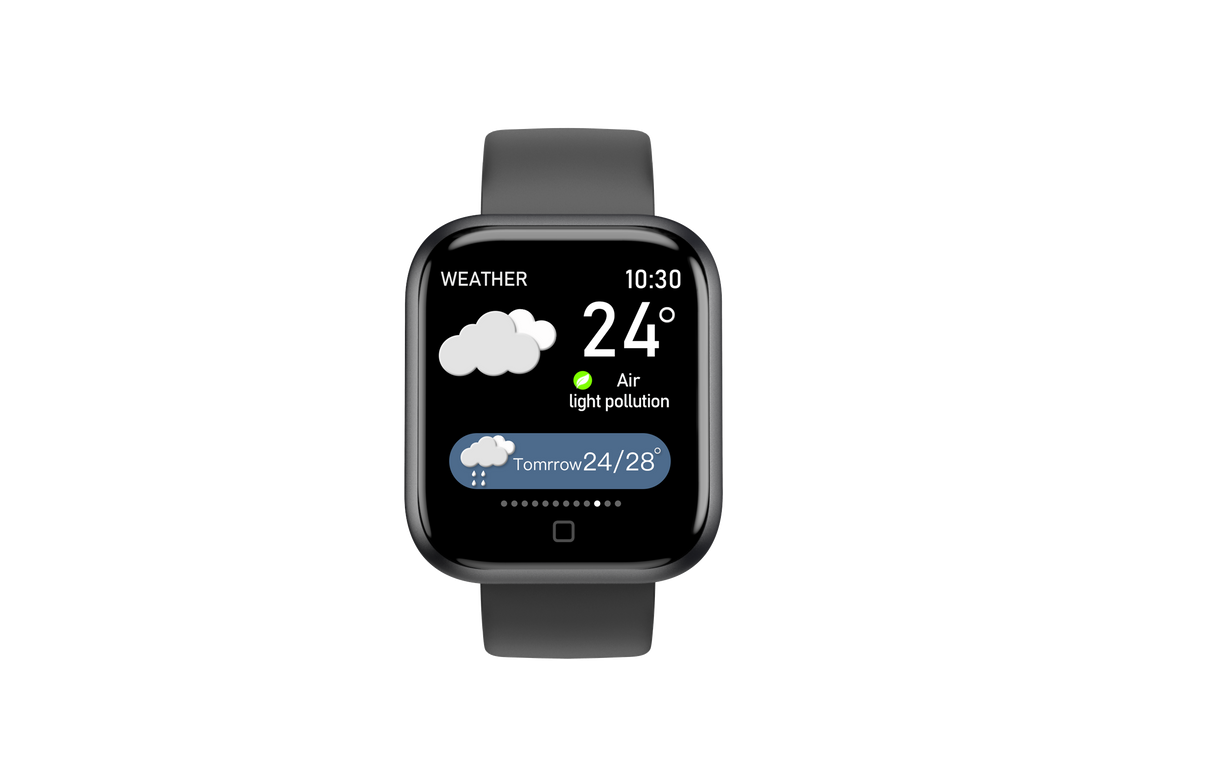 T80S Smart Bracelet Heart Rate Blood Pressure Sleep Monitoring Message Notification Chip Temperature Measurement Bracelet - V.I.P Digital Presence