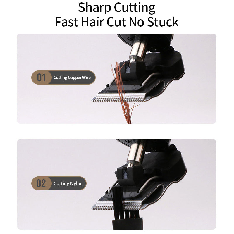 Electric Hair Clipper T9 Multi Accessory LCD Rechargeable Retro Oil Head Engraving Electric Hair Clipper - V.I.P Digital Presence