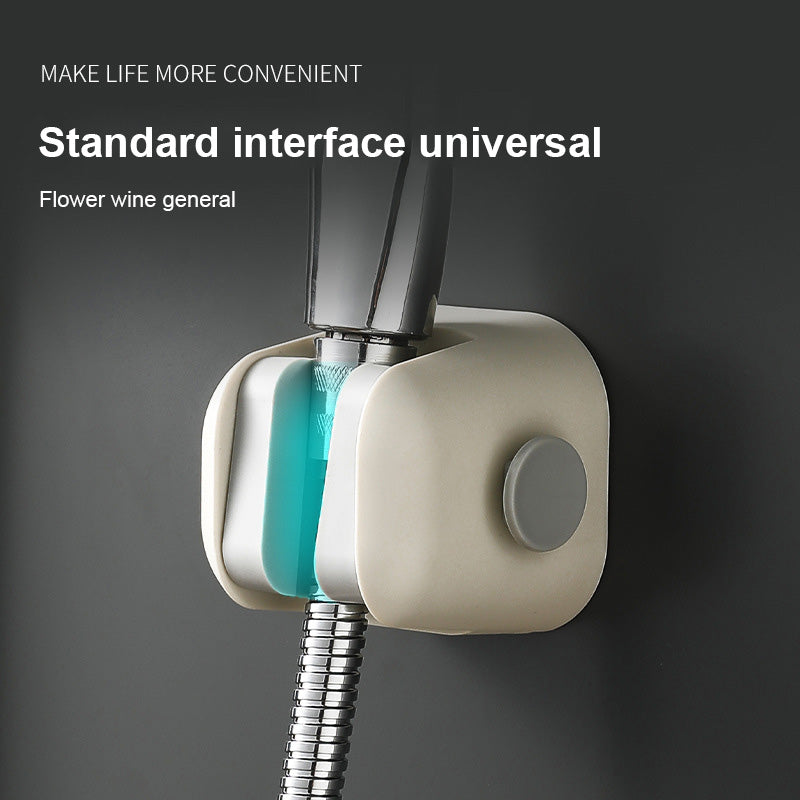 Shower Bracket Free Punching Fixed Seat Universal Shaking Head Adjustable Lotus Pod Bathroom Nozzle Flower Drying Shower Base - V.I.P Digital Presence