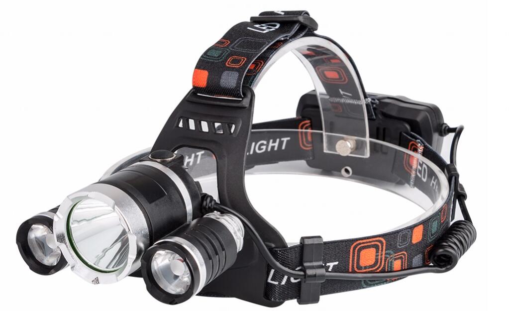 12000Lm XML T6 3 LED Headlight 4 modes torch 2x18650 battery/USB charger